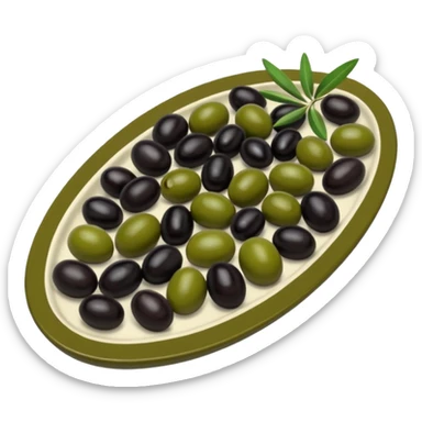 olive platter  sticker