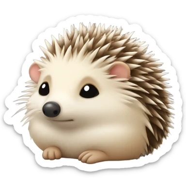 Sleepy hedgehog  sticker