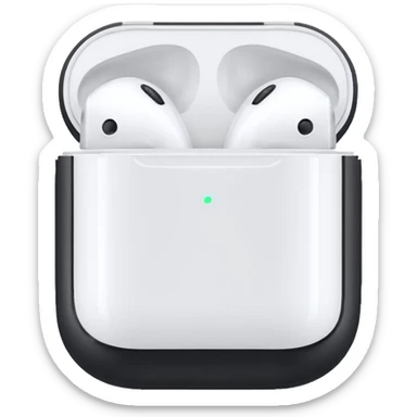 wired airpods sticker