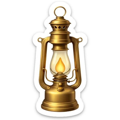 oil lamp light sticker
