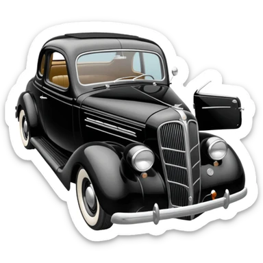 1936 plymouth coupe sticker