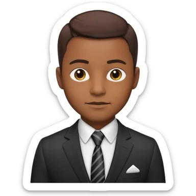 cool professional black male sticker