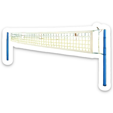 volleyball court sticker