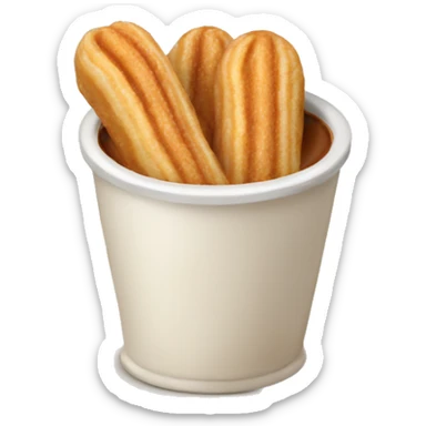 Filled cream churro sticker