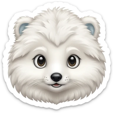 white winter & artic animal (not bear&fox)  sticker