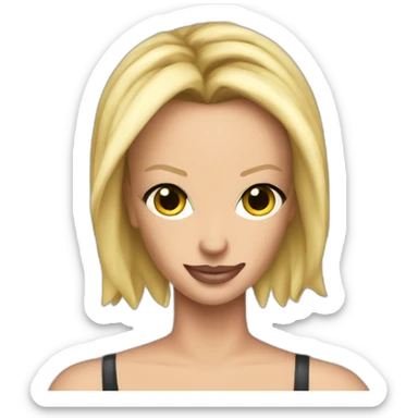 Britney Spears whit two knives sticker