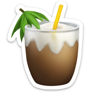 coconut drink sticker