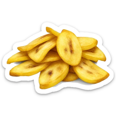 Plantain chips sticker