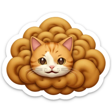 Cat fart sticker