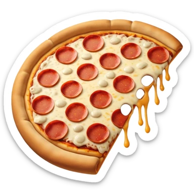 Faccia di cane pizza sticker