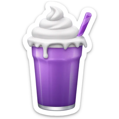 purple milkshake  sticker