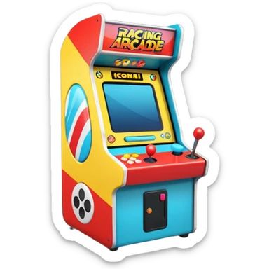 Racing arcade cabinet sticker