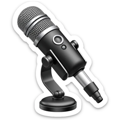 Podcast Microphone sticker