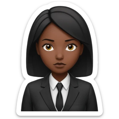 Business Photoshoot woman back and white sticker