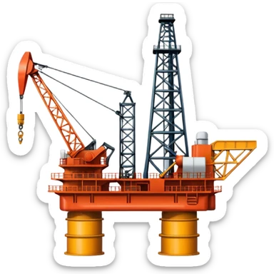 An oil rig Texas  sticker