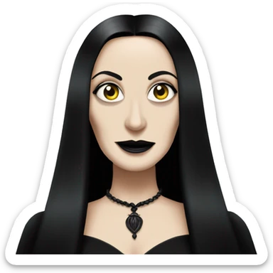 morticia addams  sticker