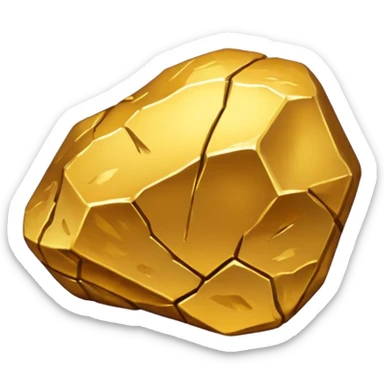 Gold nugget sticker