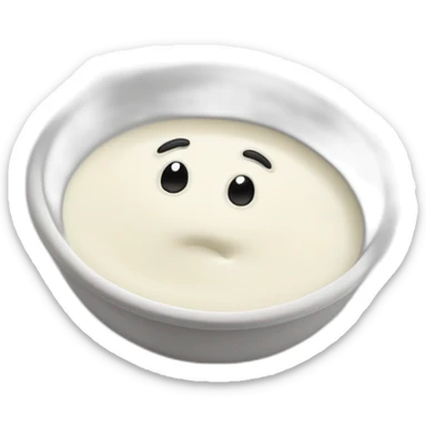 white sauce in a dipping dish sticker