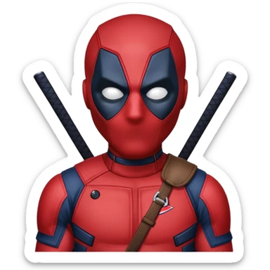 Deadpool with the New England Patriots sticker