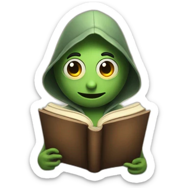 book worm cultist sticker