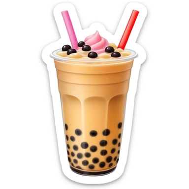 Boba Tea with Toppings 🧋🍡 sticker
