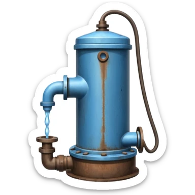 well water pump sticker