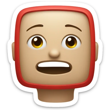 A red square displaying text that reads '123' sticker