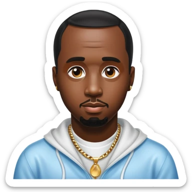 black p diddy witb baby oil sticker