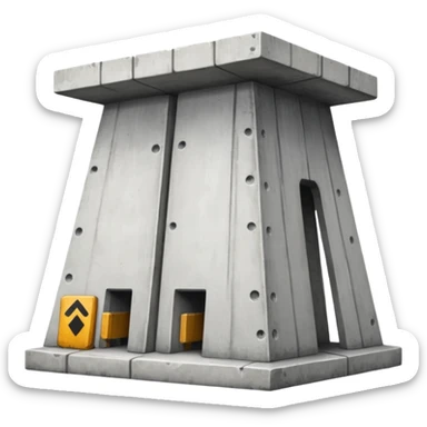 dam, concrete structure sticker