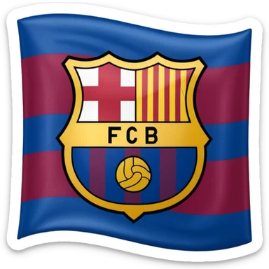 Create FC Barcelona flag emoji sticker