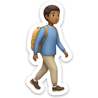 person walking slowly sticker