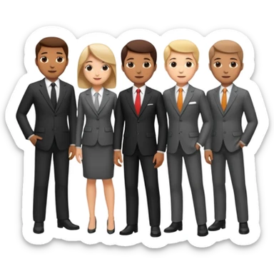group of people, media agency sticker