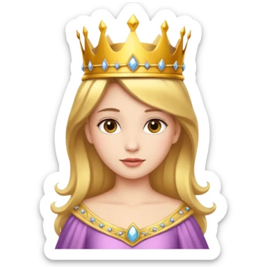 Princess wearing a crown  sticker