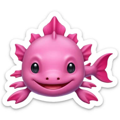 Axolotl gaming sticker