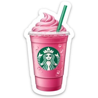 Starbucks pink drink sticker