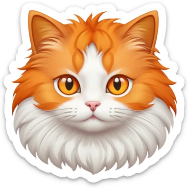 Cat with star eyes sticker