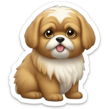 Pekinois croisé sticker