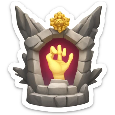 Sukuna Malelovent shrine domain expansion hands signs sticker