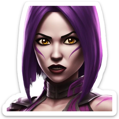Scared Mileena Mortal Kombat X sticker