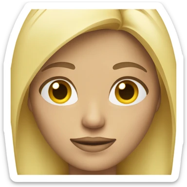 Full body attractive woman blonde hair sticker