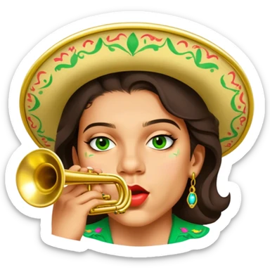 Mariachi Trumpet Player sticker