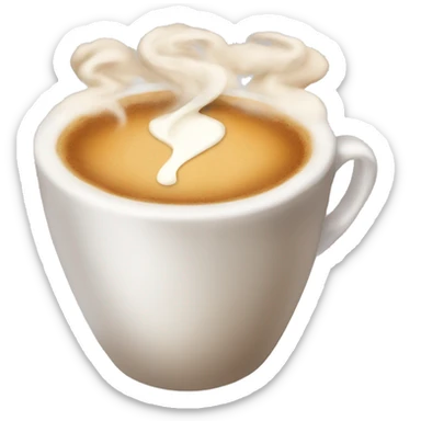 Hot latte  sticker