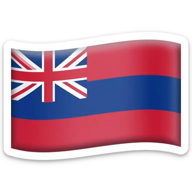 Hawaiian flag sticker