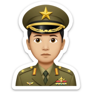 Myanmar junta Min Aung Hlaing sticker