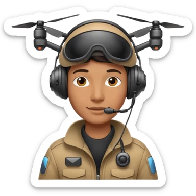 drone pilot sticker