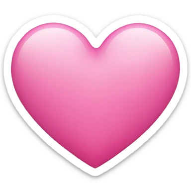 Pink heart sticker