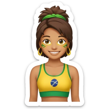 brasil polera corta sticker