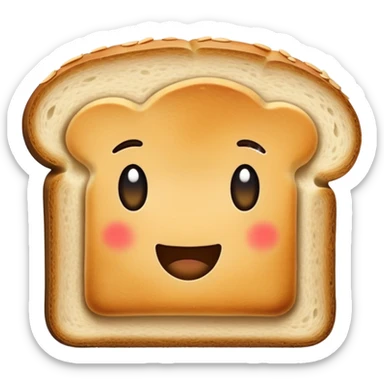 A piece of bread at communion that’s going clubbing sticker
