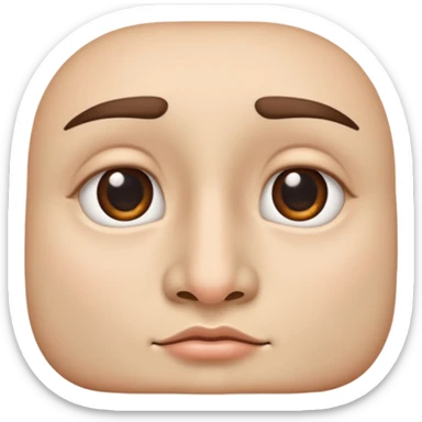 Side profile of nose only sticker