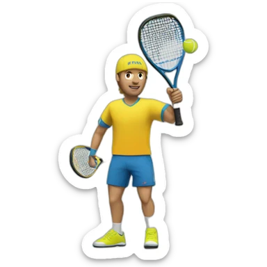padel player sticker